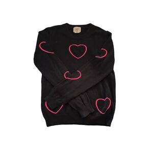 Crewcuts Factory Girls’ Heart Print Sweater - Size 14